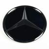 AABGY1 3d Chrome Black Star Logo Car Front Grille Emblem For Mercedes Benz W205 W212 W207 A B C E SLK GLK CLA CLS Viano GL ML R Class