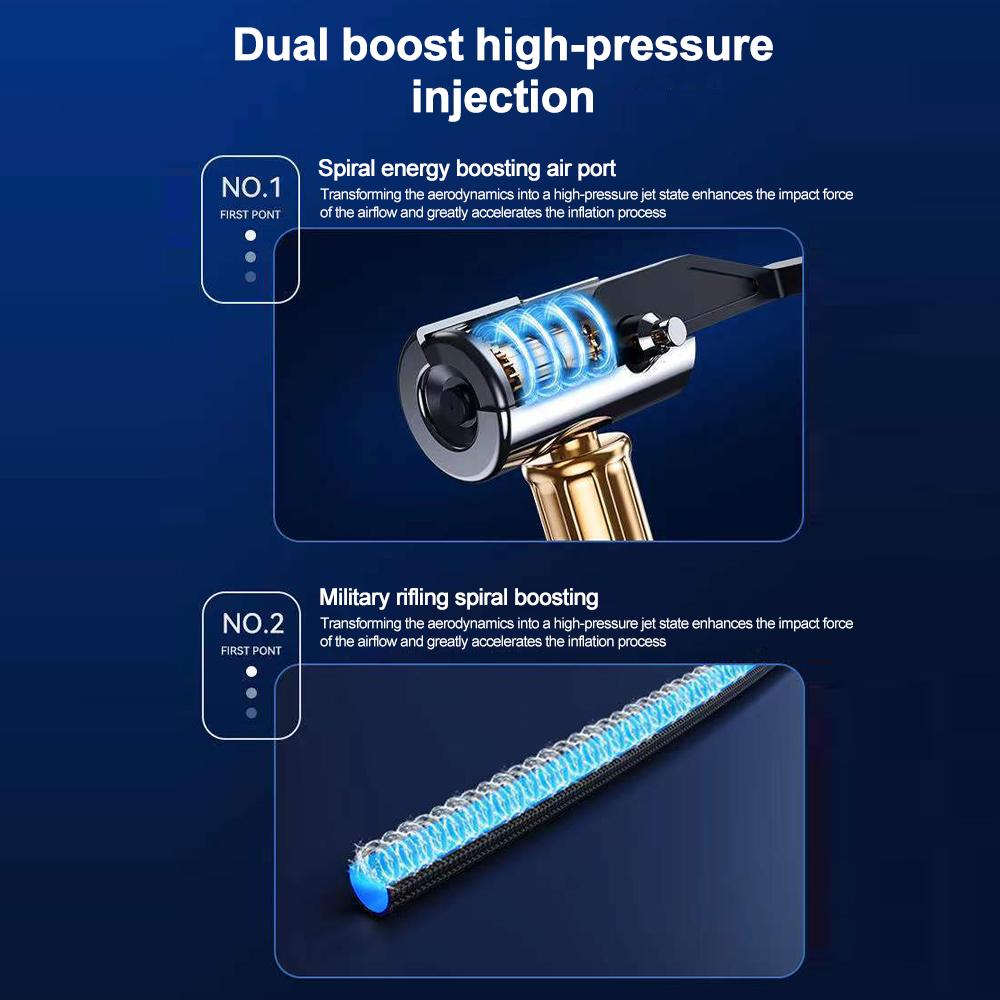 Автомобильный USB-аккумуляторный воздушный насос для накачивания шин, портативный компрессор, цифровой беспроводной насос для накачивания шин для автомобилей, мотоциклов, велосипедов, мячей