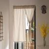 Japanese Style Cotton Linen Fabric Partition Door Curtain Kitchen Entrance Curtain Drape Living Room Bedroom Door Half Curtain