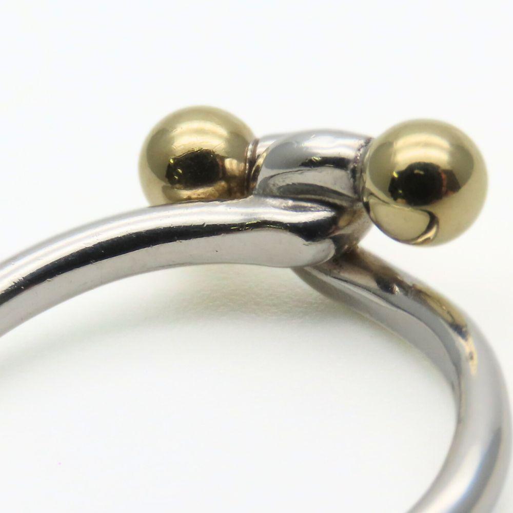 Used TIFFANY&Co. Ring Double eye EU#52.5 Silver925/K18 yellow gold 2.5g Silver Yellow Gold combination