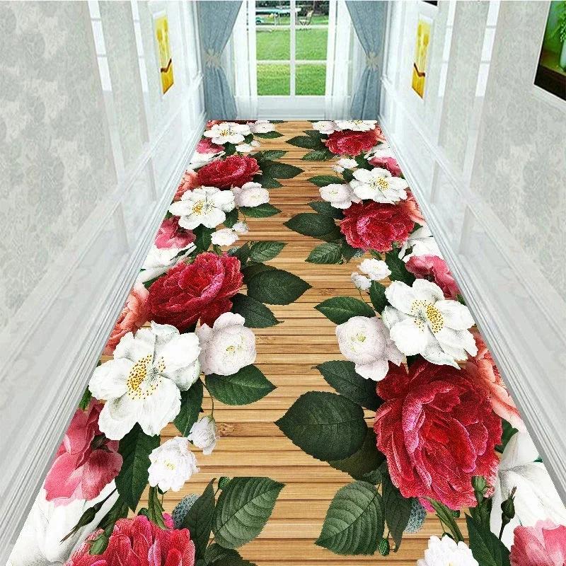 3D Runners Corridor Carpets for Hallway Living Room Decoration Home Hotel Lobby Long Carpet Entrance Door Mat Stairs Area Rug
