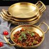 Нержавеющая сталь золото золотой Рисоварка для морепродуктов Домашняя кулинария Сковорода для паэльи Пикниковые тарелки для закусок Посуда Сотейник Сухие горшки с ручкой