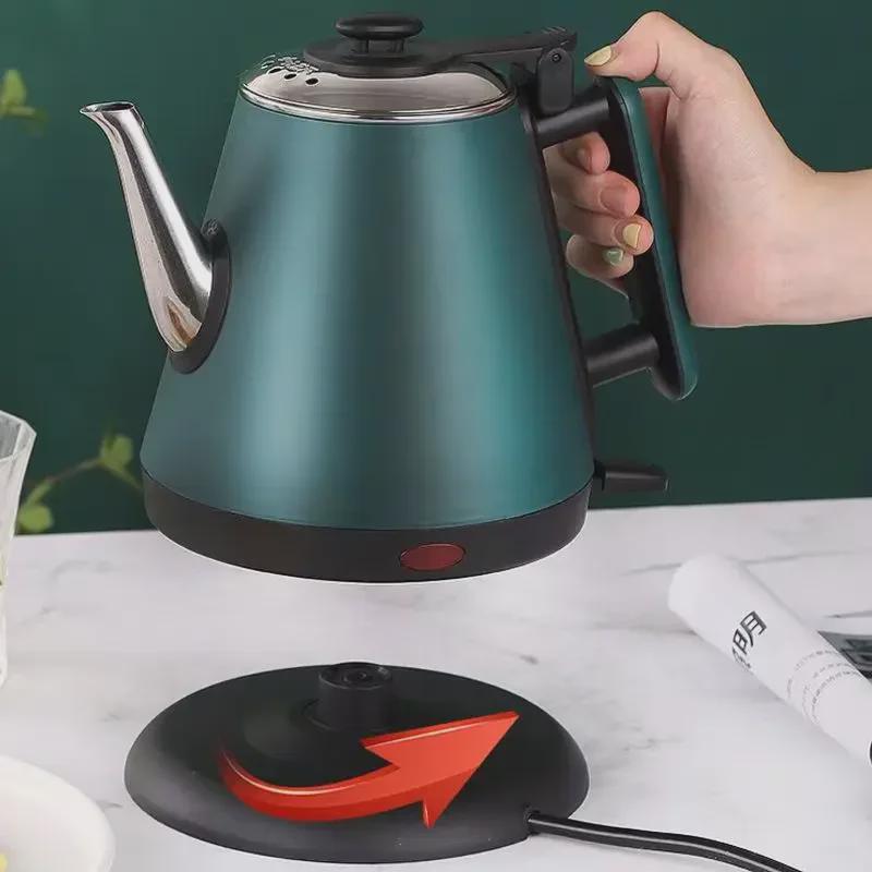 Электрический чайник из нержавеющей стали 304 - двухслойный, антиожоговый, без запаха, с автоматическим отключением для дома, отеля, офиса