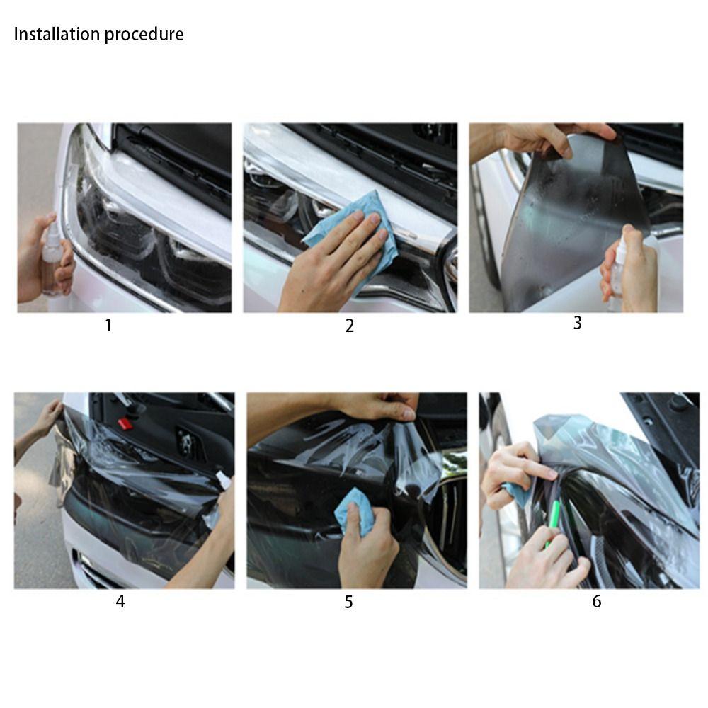 Self-Adhesive Car Headlight Lamp Film Vinyl Film Car Tailing Moulding Foil Car Accessories