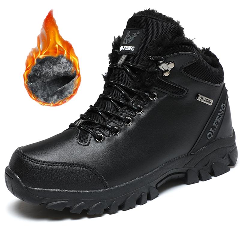 36-47 зимние мужские высокие кроссовки для активного отдыха из бархата женские походные ботинки большого размера с мехом теплые походные ботинки весна/осень
