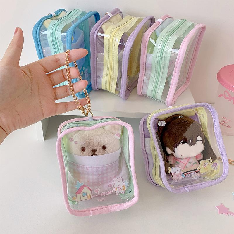 1 шт. сумка для хранения пылезащитный дисплей гаражный комплект ПВХ портативный милый кукольный помада высокая прозрачность модные аксессуары кулон