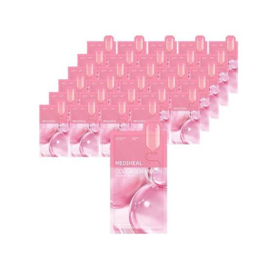 MEDIHEAL Collagen Mucin Essence Mask Firming Hydrating Sheet Mask 20ml × 30pcs