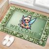 Disney Bell Non-Slip Door Mat Welcome Floral Hand Wash Indoor Outdoor Mat for Entryway Bathroom Bedroom Kitchen Decor