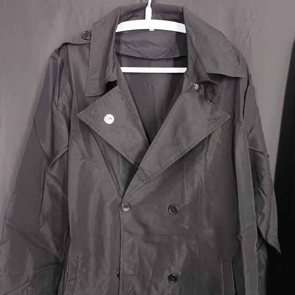 Men's British Street Style Long Trench Coat - Autumn/Spring Hot Seller