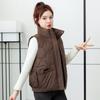 Autumn and Winter Short 2024 Version New Loose Stand-up Collar Versatile Vest Vest Fashionable Foreign Vest Jacket Women