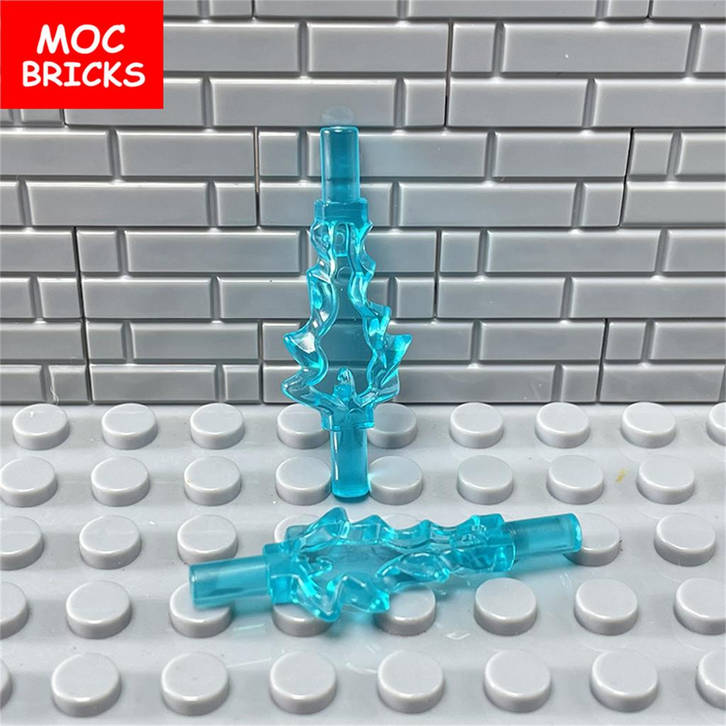 MOC Кирпичи Ледяная Энергия Сильные Молнии Фигурка Оружие 35032 27393 Аксессуар Строительные Блоки Игрушки Подарки для Детей