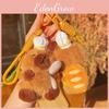 Plush Keychain Capybara Baking Wearing A Chefs Hat Toast Design Gift For