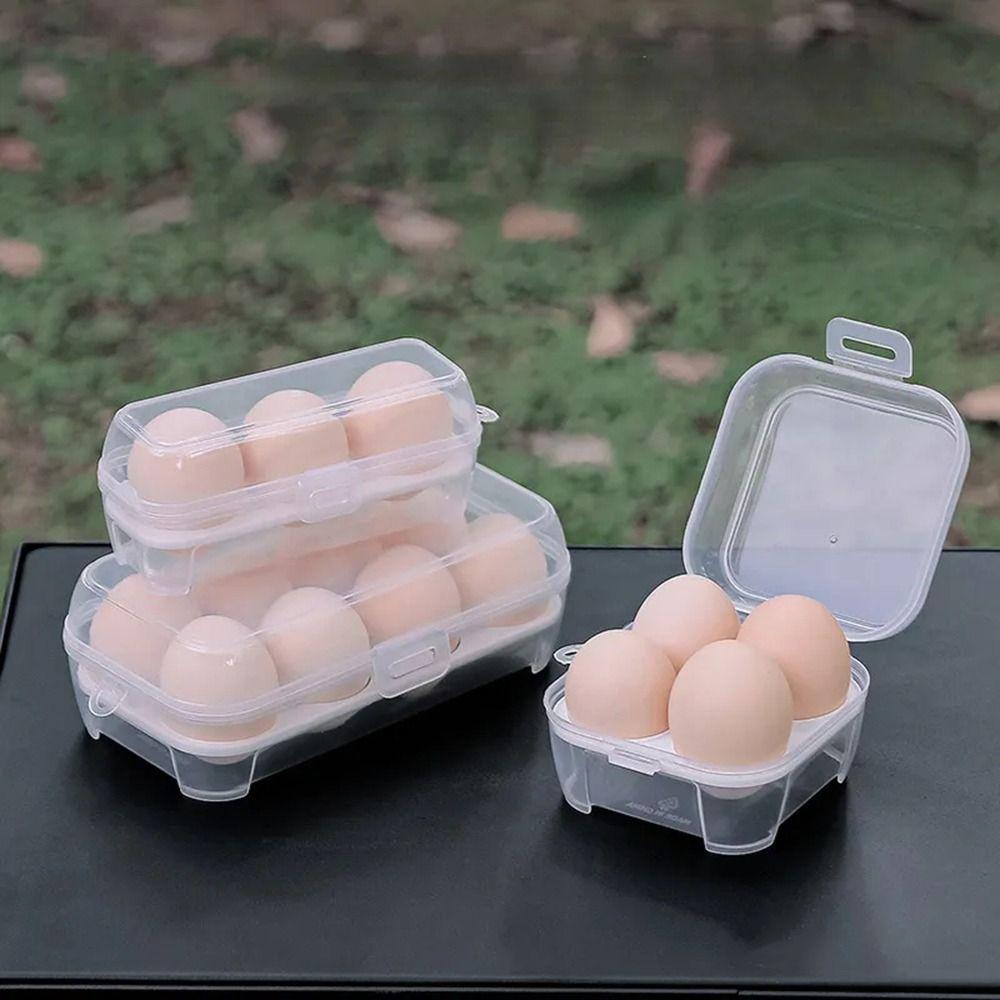 Container Egg Box Anti-fall Eggs Case High Quality Kitchen Organizer For Outdoor Camping