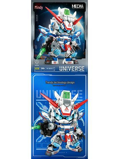 Mindy Robot Assembly Toy - Mecha-Compatible Small Particle Bricks for Kids