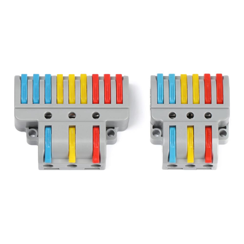 Легкий электрический разветвитель Вставной проводник Быстрый соединитель проводов Кабельные соединители Клеммная колодка