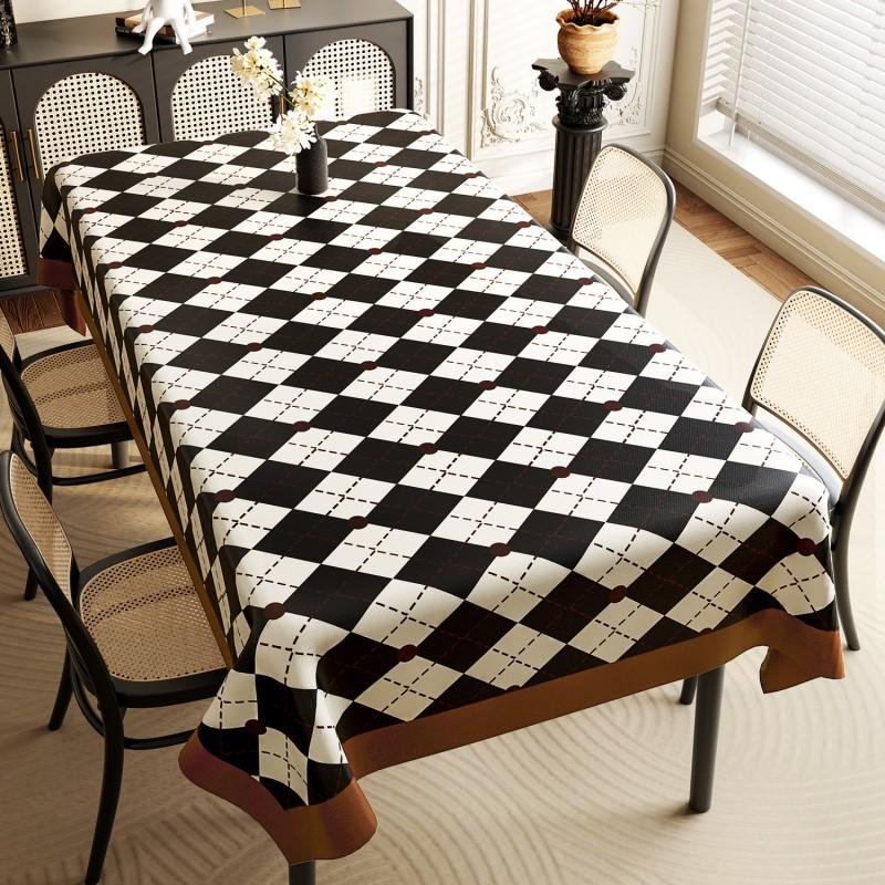 Waterproof Oil-Resistant PVC Tablecloth Dining Table Or Coffee Wipe Clean Heat Resistant Modern Minimalist Design