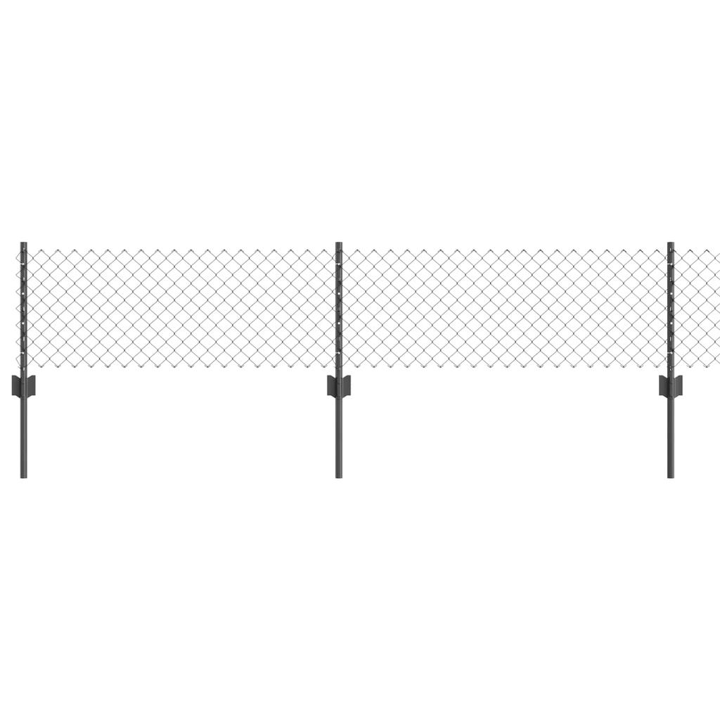 Chain Link Fence with Posts 10 x 0.4 m (W x H)