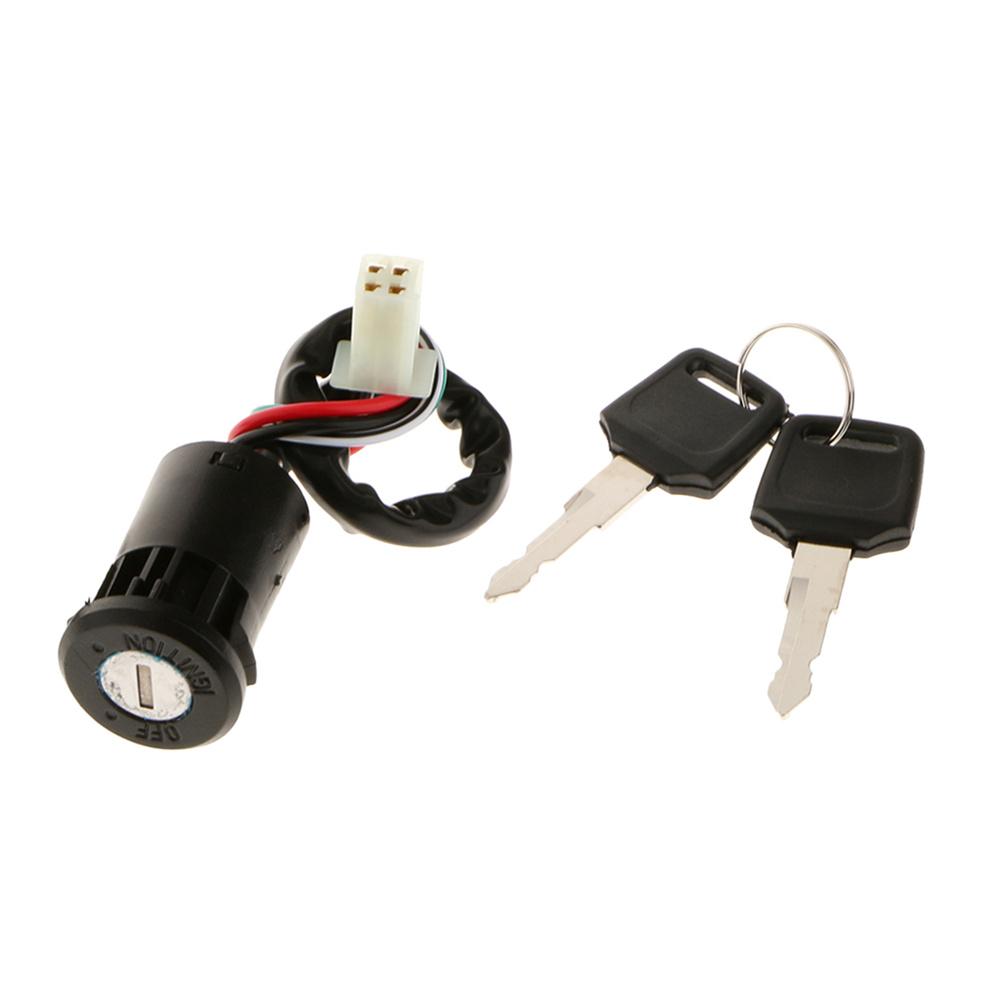 4 Wire Ignition Key Barrel Switch 50cc 110cc 125cc 250cc For Quad Dirt Bike ATV