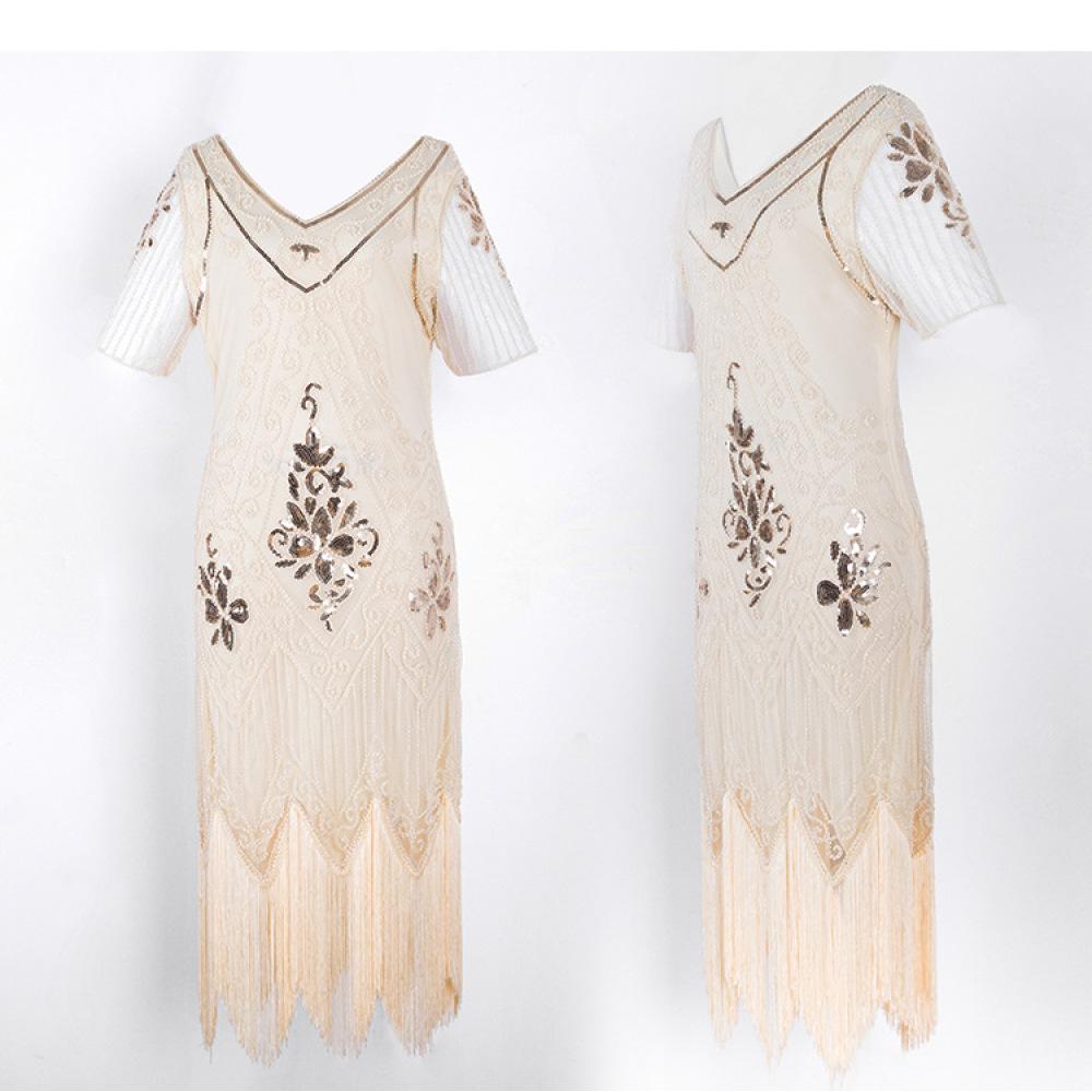 Glitter Dress Performance Dress 1920S Retro Glitter Dress
