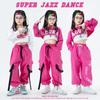 Girls Jazz Dance Performance Dress Kids Hip-hop Suit Cool Belly Button Exposed Clothing Children's Hip-hop Fashion Clothes 2024