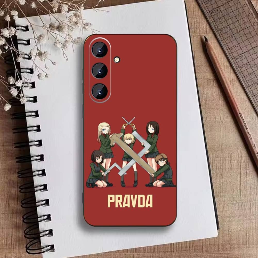 G-GIRLS U-Und P-PANZER Чехол для телефона Samsung Galaxy A73,21,22,32,71,53,52,51,80,5G Мягкий черный чехол