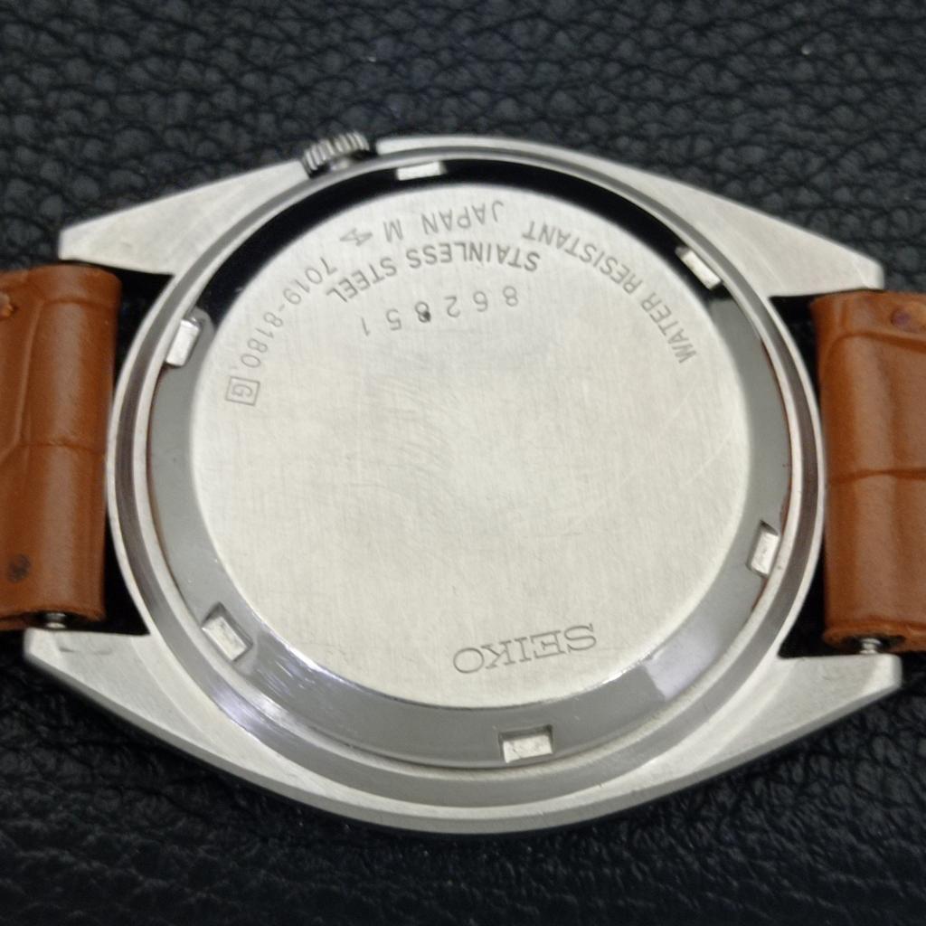 Seiko 5 ВИНТАЖНЫХ АВТОМАТИЧЕСКИХ ЯПОНСКИХ МУЖСКИХ ЧАСОВ 7009A БЕЛЫЙ ЦВЕТ ЦИФЕРБЛАТ a700554-5