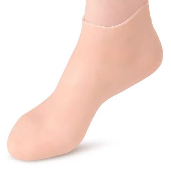 2 пары силиконовых носков для педикюра, увлажняют гладкие и сухие ноги, противоскользящие эластичные силиконовые носки для лучшего баланса