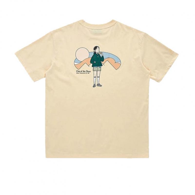 New Balance Футболка с коротким рукавом Half Club Nbnec2l323 Ye Ivy Girl Backpacking, футболка унисекс