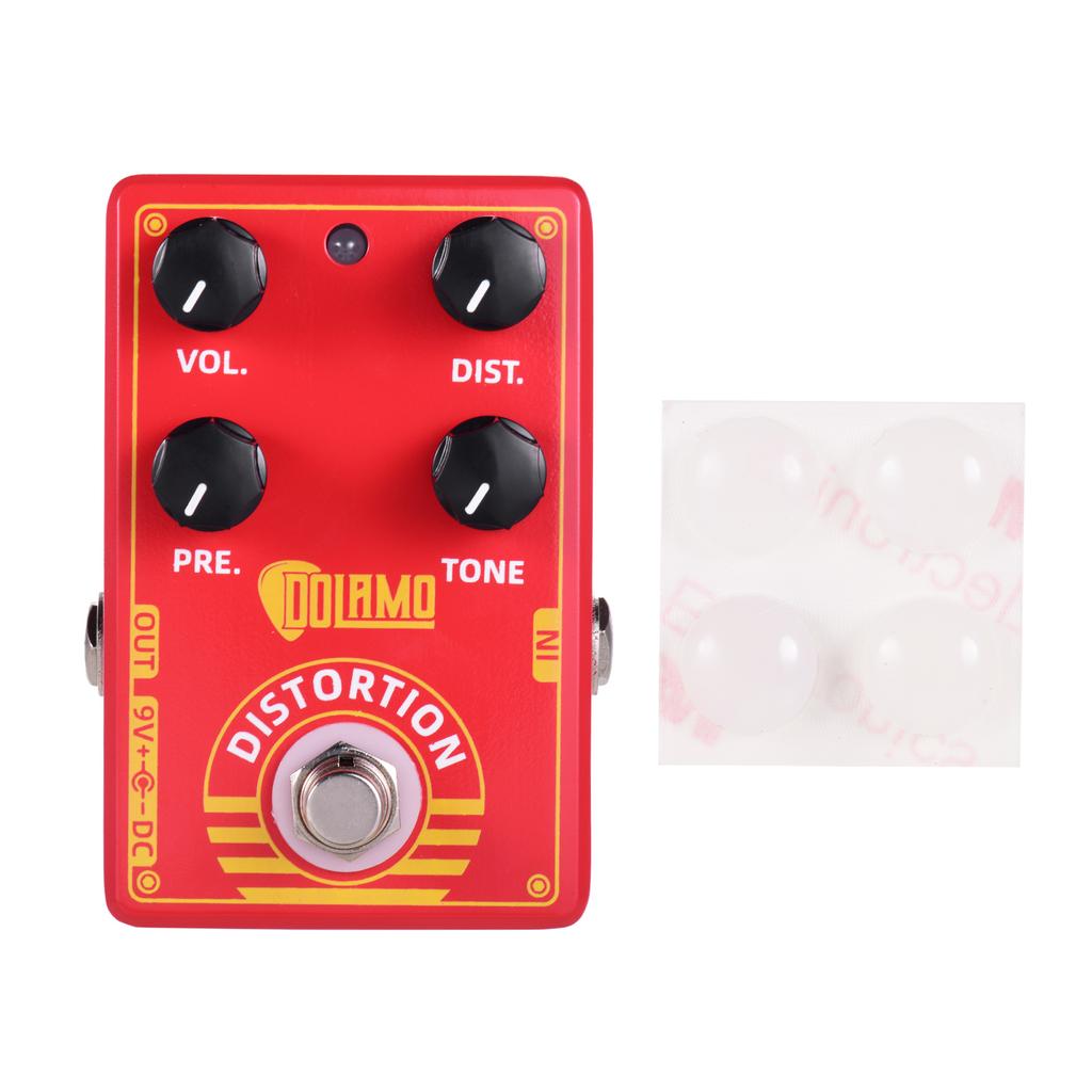Dolamo D-9 Педаль эффектов Distortion для гитары с регуляторами громкости Presence Distortion и True