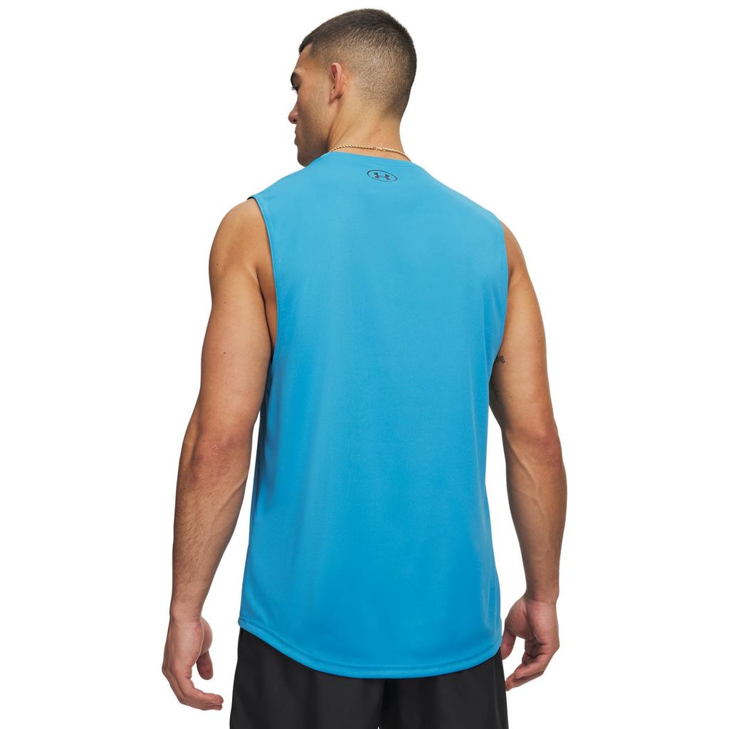 Under Armour Velocity Muscle Hyrox Dry Soft Тренировочный Баскетбольный Безрукавка Мужские Топы Эфирно-Синий 1327972-452