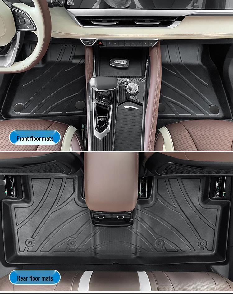 Коврики для Geely Xingyue L 2021-2026: Полиуретановые коврики на пол, в багажник и на спинки сидений