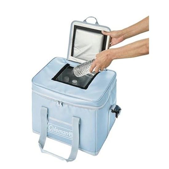 Coleman Ultimate Ледяной контейнер для охлаждения Outdoor Кемпинг Пикник Клубные мероприятия Рыбалка Сверхтолстая изоляция Легкий доступ Антибактериальный Компактная сумка