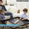POCKETCHESS Travel Chess Chess Chessboard Magnetic Foldable