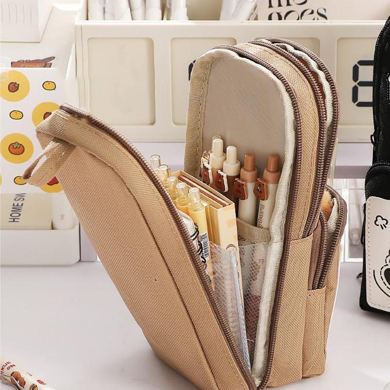 Мультяшная Капибара Панда Чиикава Большая вместимость школьный портфель в форме пенала многофункциональная сумка для карандашей сумка-держатель для канцелярских принадлежностей