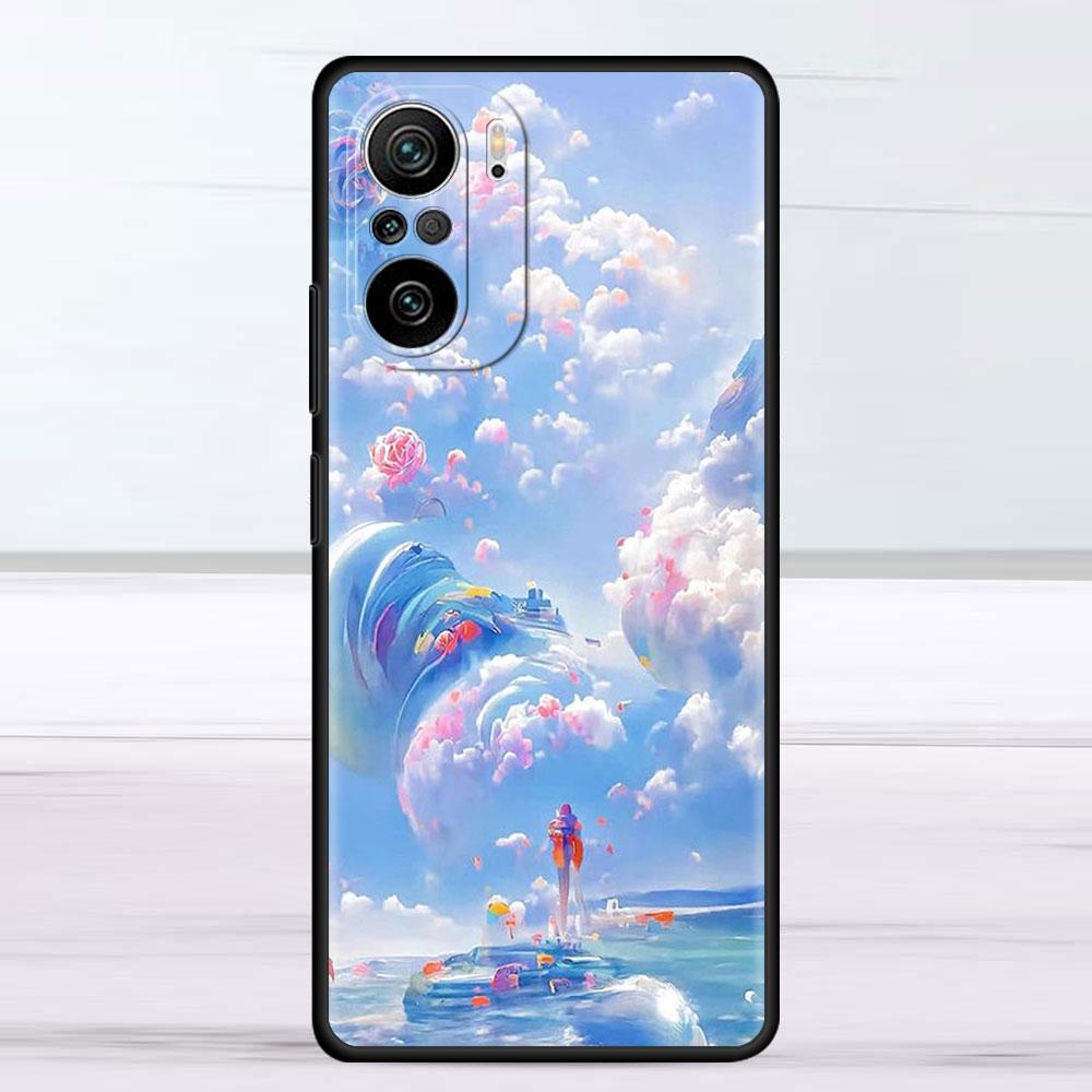 Чехол с цветком розовый для Xiaomi Redmi Note 11 10 9S 9 K40 Pro 7 8 9A 9C 8T 9T 10C 10Pro силиконовый чехол для телефона