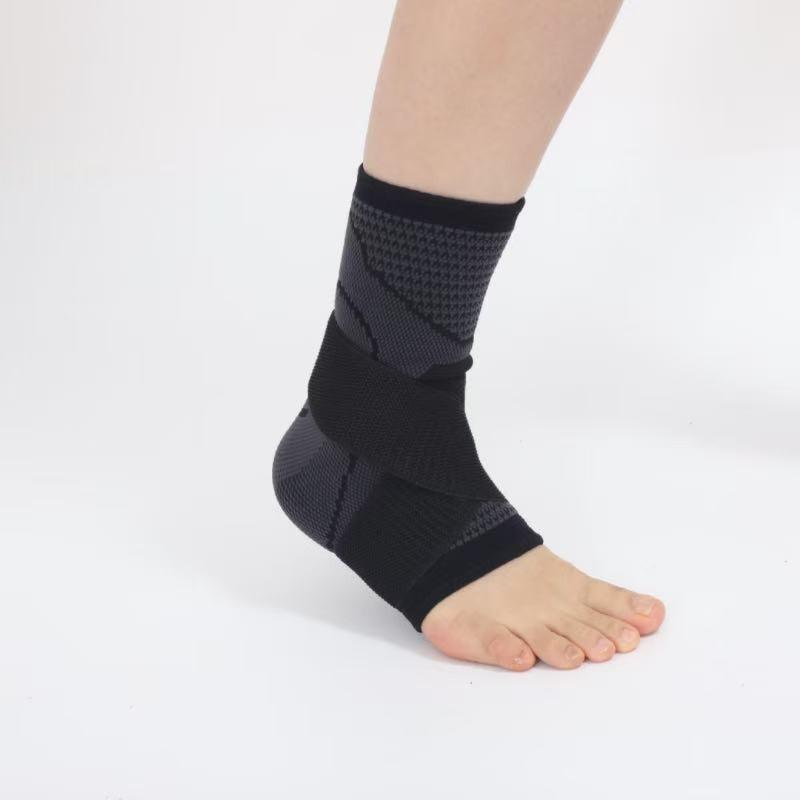 Adjustable Breathable Nylon Ankle Brace For Basketball Running Sports
