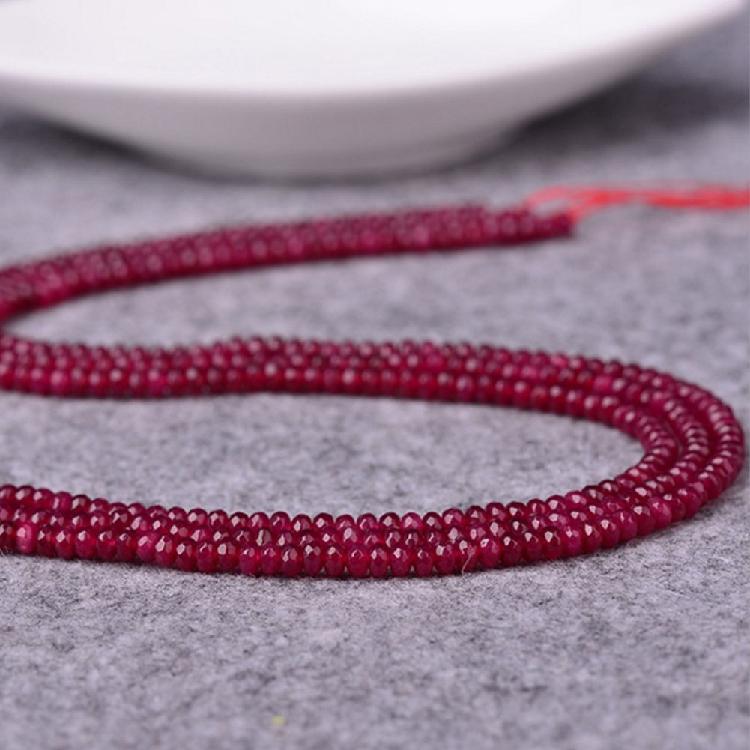 Бусы из халцедона 38 см