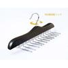 Konten Tie Hanger, Belt Hanger, Holds 24 Ties, Belts, Scarves, Camisoles, and Underwear, Plenty of Storage, Wooden Hanger, Closet Organization, Non-Sl