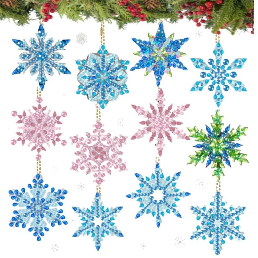 Diamond Painting Craft Diamond Painting Keychains Acrylic DIY Keychain Kit Christmas Gift