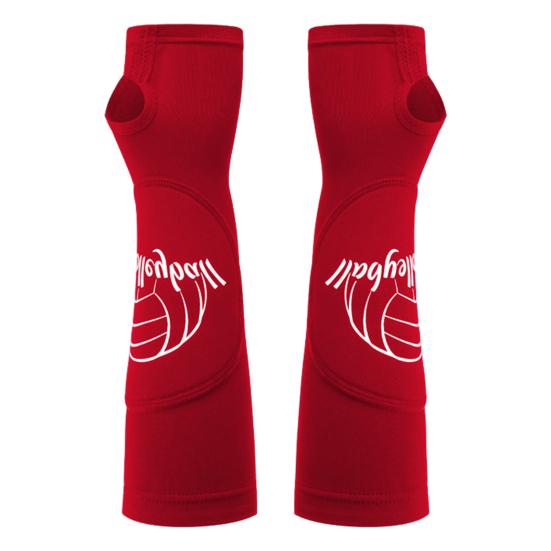 1 Pair Volleyball Arm Sleeves Reduces Strain Swelling Elbow Support Compression Sleeve with Thumbhole Outdoor Basketball Cycling Mountaineering