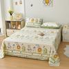 1pc 100% Cotton Flat Bedsheet Cartoon Style Bed Linen Print Bedsheet Skin-friendly Flat Sheets drap de lit (No Pillowcase)