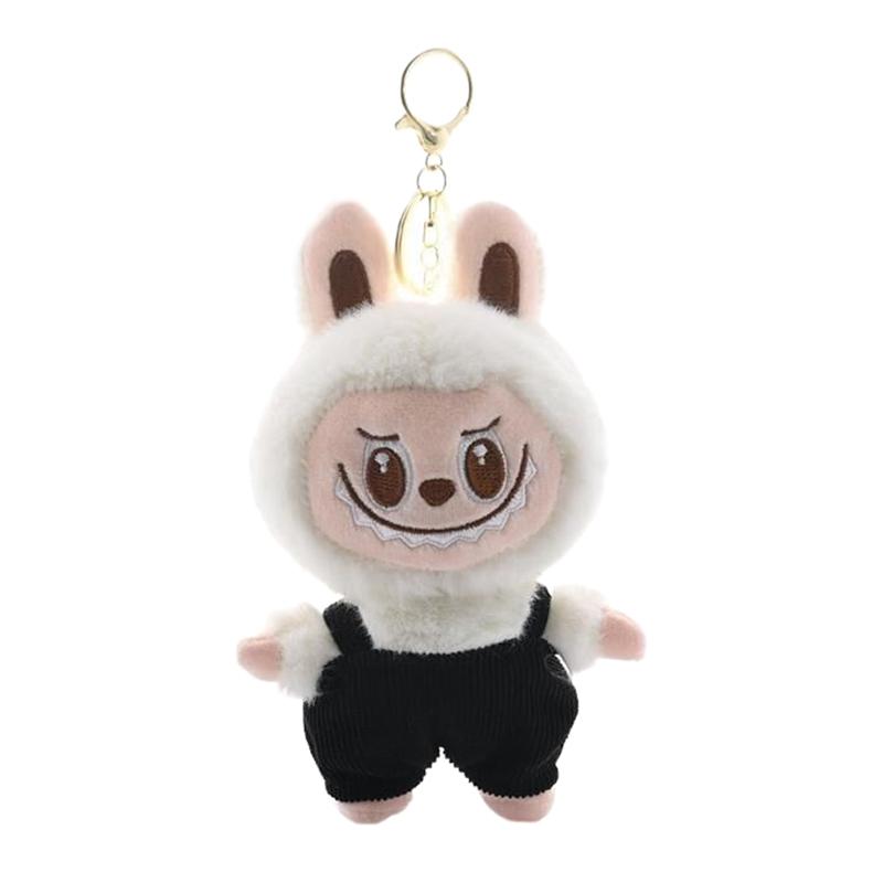 Милый аниме-комбинезон Labubu, плюшевая кукла, брелок, подвеска, сумка-монстр, подвесные украшения, аксессуары, подарки на день рождения