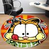 1pc Garfield, Cat Chair Carpet for Office Non-Slip, Soft & Comfortable, Carpet for Office, Gaming, Lightweight Round Floor Mat
