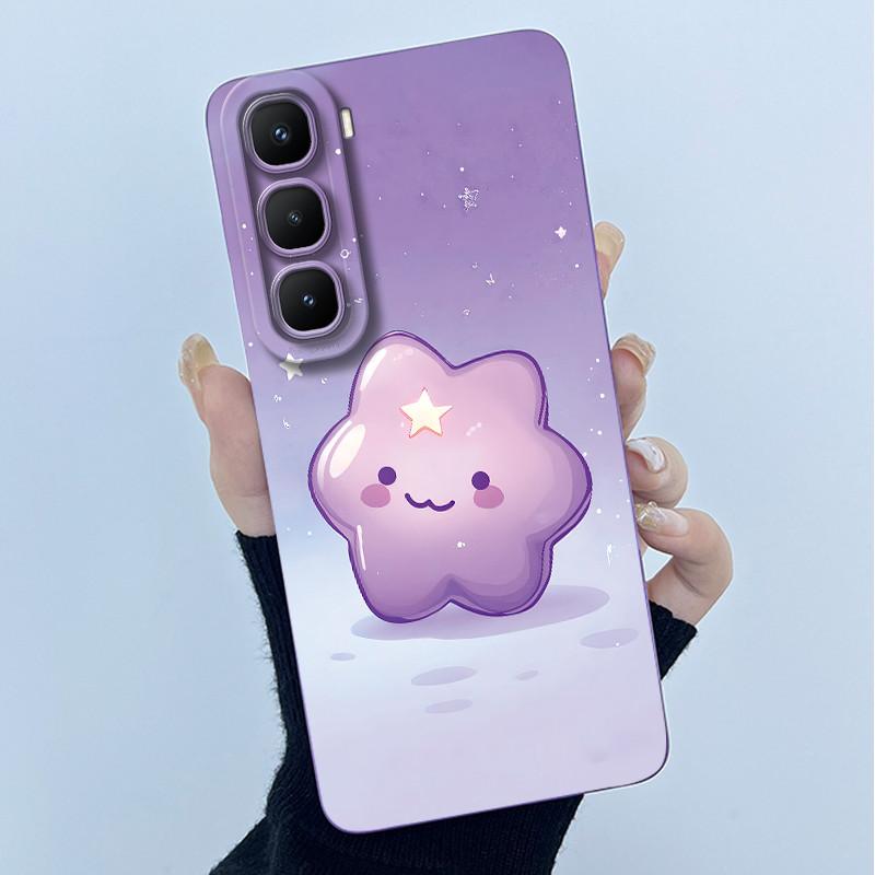 Чехол для Infinix Hot 60 Pro Plus Модный Простой Цветок Жидкий Силикон Защита Камеры Чехол Для Infinix Hot 60 Pro+ Capa
