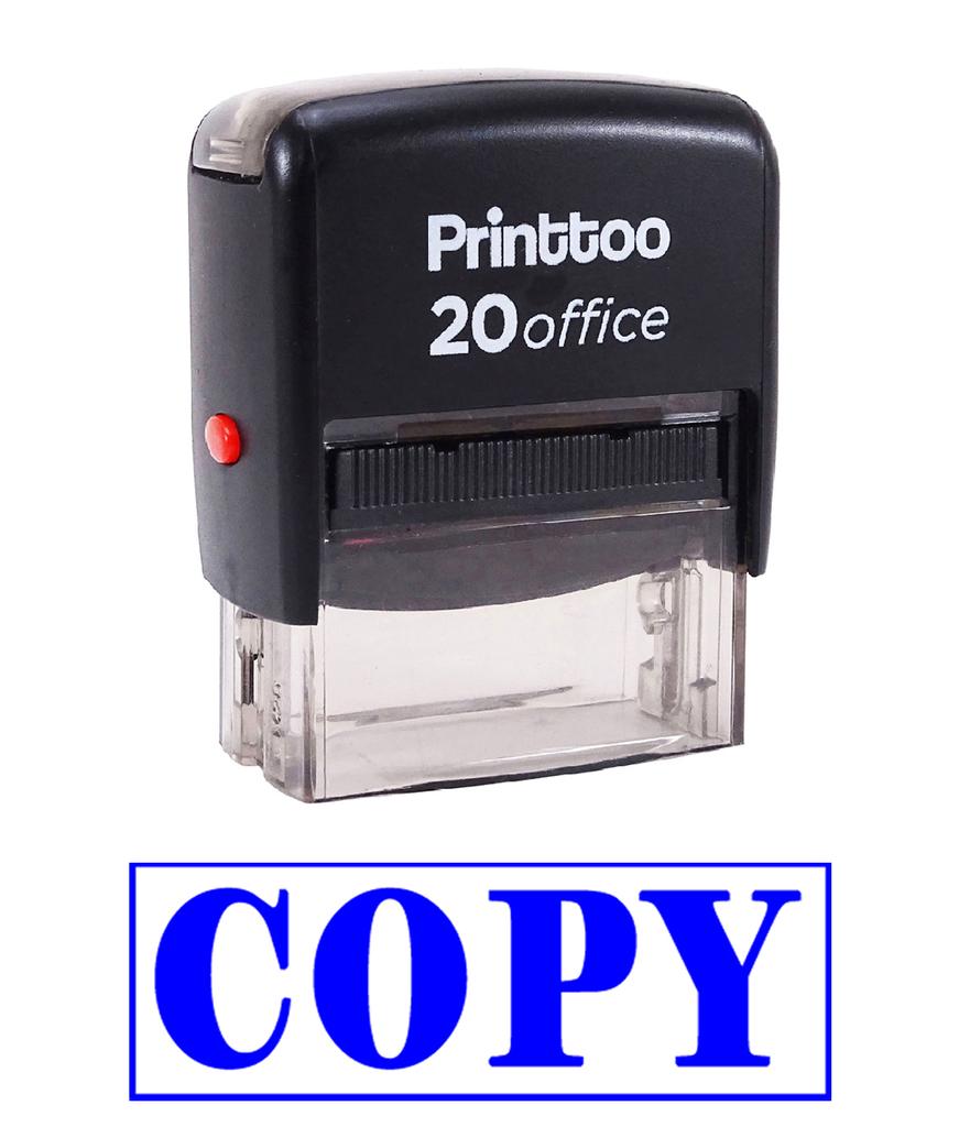 Printtoo Self Inking COPY Rubber Stamp Office Stationary Custom Stamp-Black