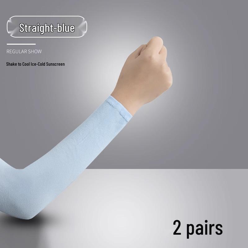 Unisex UV Protection Ice Silk Arm Sleeves for Summer Cycling