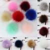 Faux Diy 47inch Raccoon Fur Pom Poms Ball For Knitting Beanie Accessories Hats