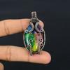 Rainbow Solar Quartz 999 Copper Wire Wrapped Pendant, Handmade Gemstone Pendant Jewelry, Gifts For Wife Brand New Pendant