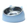 Raised Cat Food Bowl 15-degree Tilted Elevated Pet Feeder Bowl Anti Spill Stainless Steel Pet Food Dish for Dogs And Cats To Protect Pet's Spine
