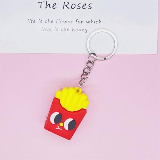 Шикарный автомобильный брелок с имитацией еды, мягкий клей из ПВХ, милый милый